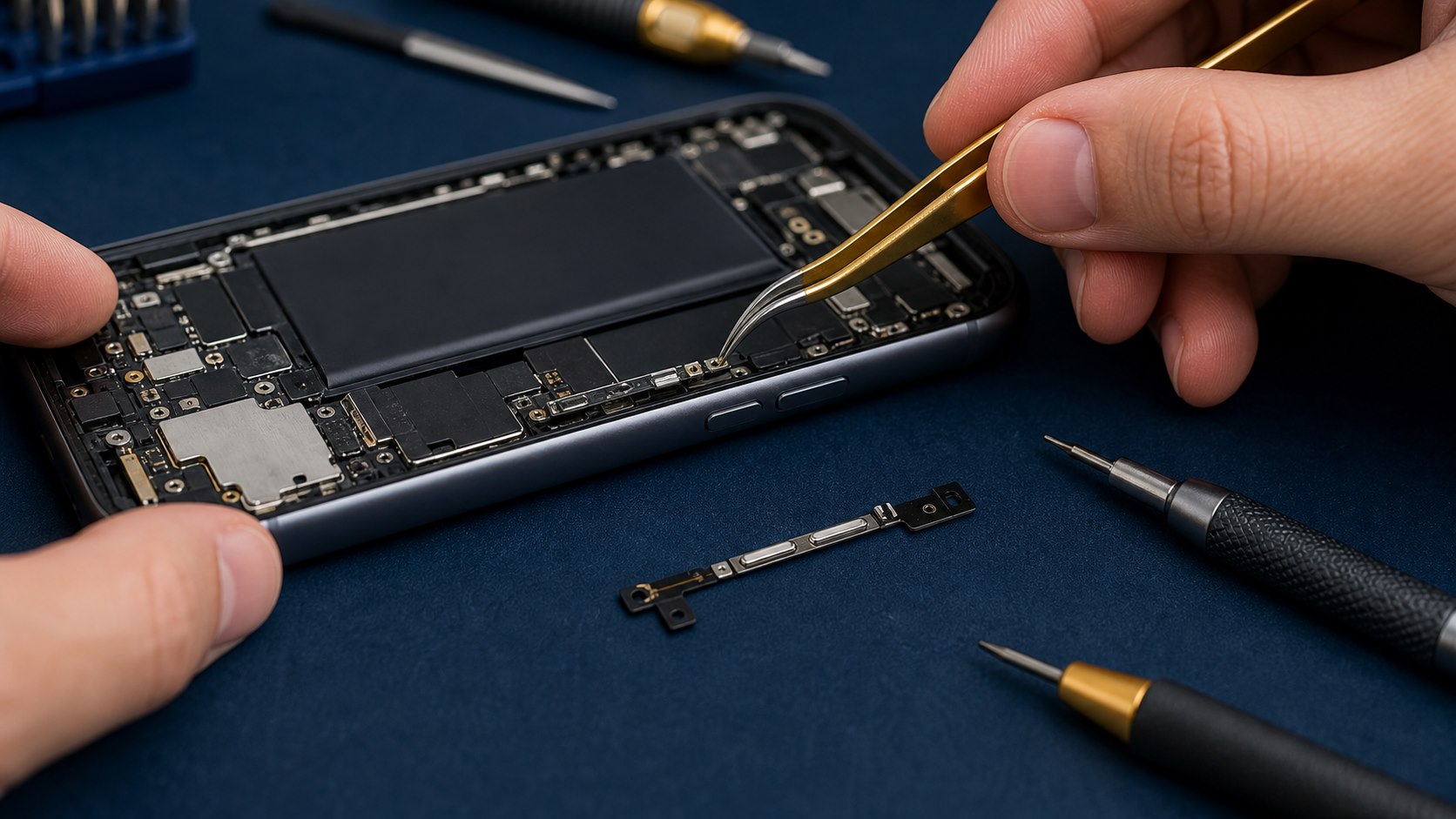 Telefon ses tuşu flex kablosu değişimi